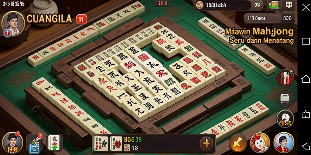 Tampilan gameplay menantang di dalam CUANGILA Mahjong.