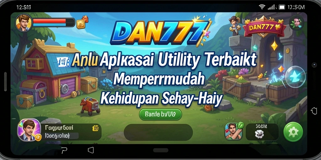 Tampilan utama aplikasi DAN777 dengan fitur-fitur Utility yang intuitif.