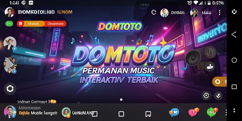 Tampilan menarik dari gameplay DOMTOTO yang penuh warna dan dinamis.