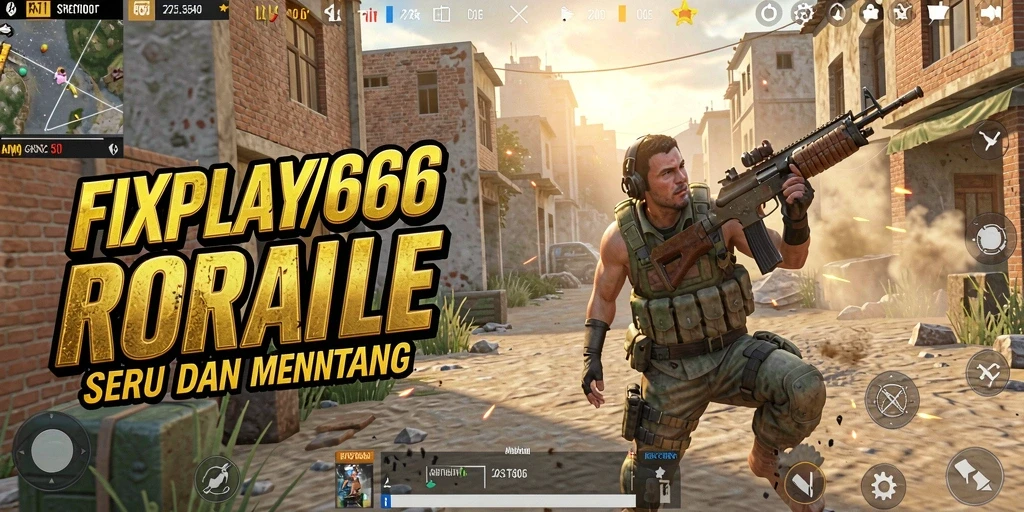 Tangkapan layar menampilkan aksi mendebarkan dalam permainan Battle Royale.