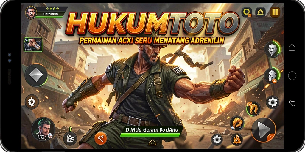 Tampilan aksi seru dalam gameplay HUKUMTOTO yang mendebarkan.