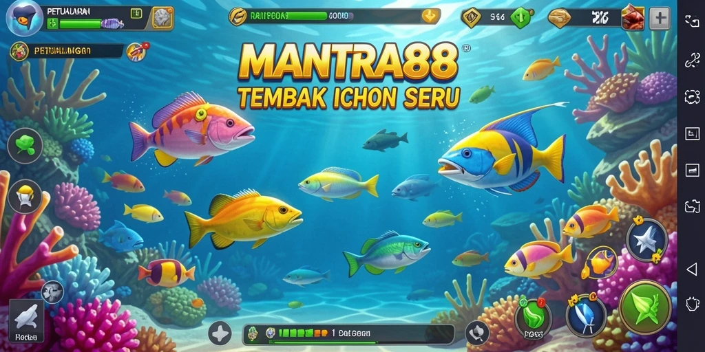 Tampilan gameplay Tembak Ikan yang menarik di MANTRA88.
