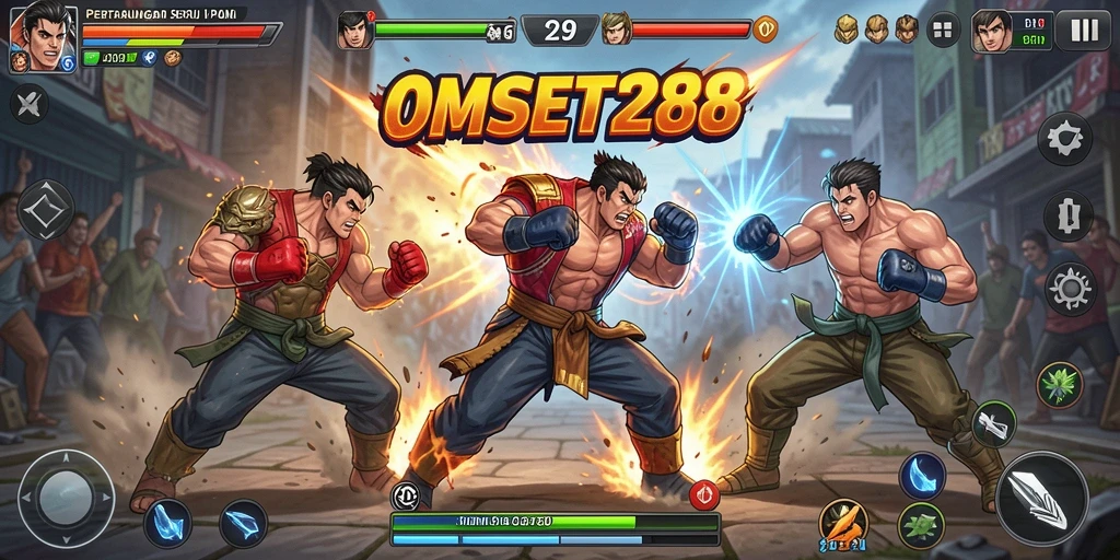 Tangkapan layar dari gameplay mendebarkan di OMSET288.