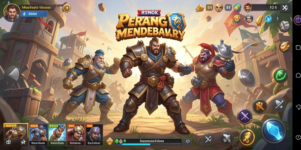 Tampilan gameplay seru di RSNOK dengan aksi Battle Royale yang intens.