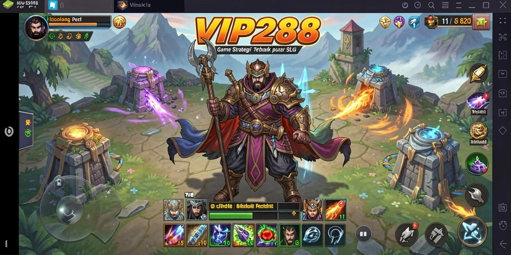 Tampilan gameplay menarik dalam VIP288 dengan elemen strategi.